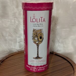 Lolita "Cheers to 50 Years" Birthday Wine Glass